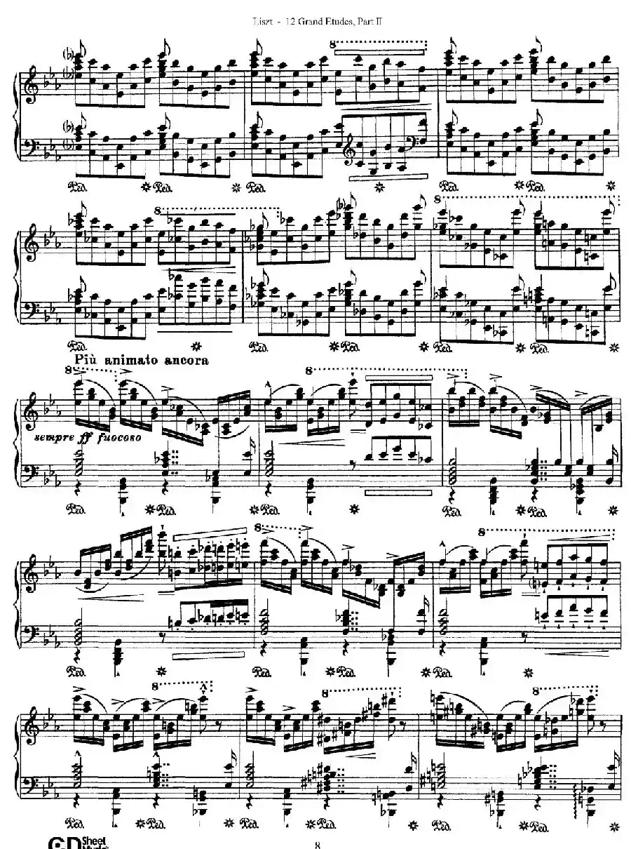12 Grand Etudes S.137（12首华丽的练习曲·7）