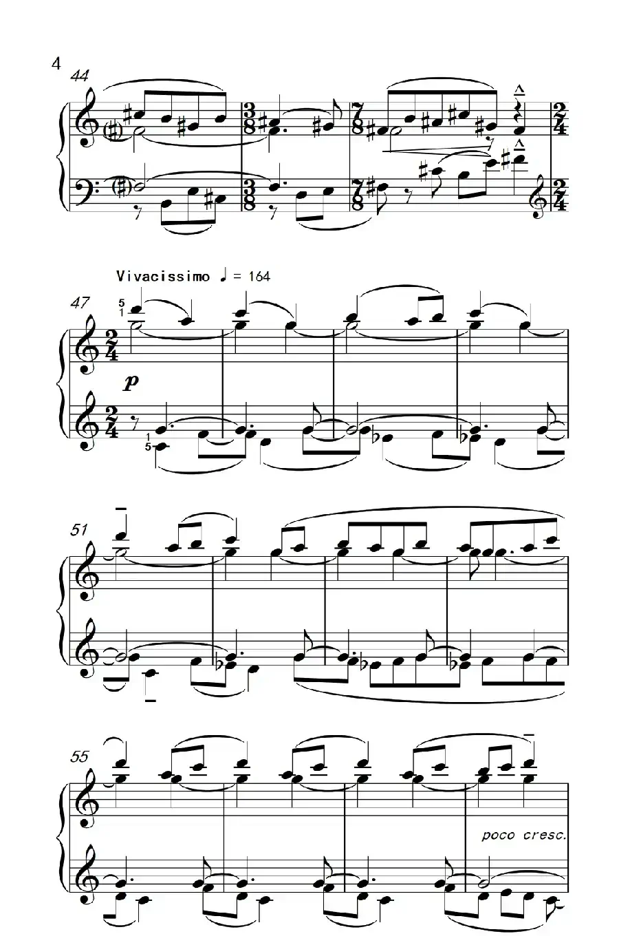 主题和倒影(巴托克 小宇宙 钢琴教程 6)