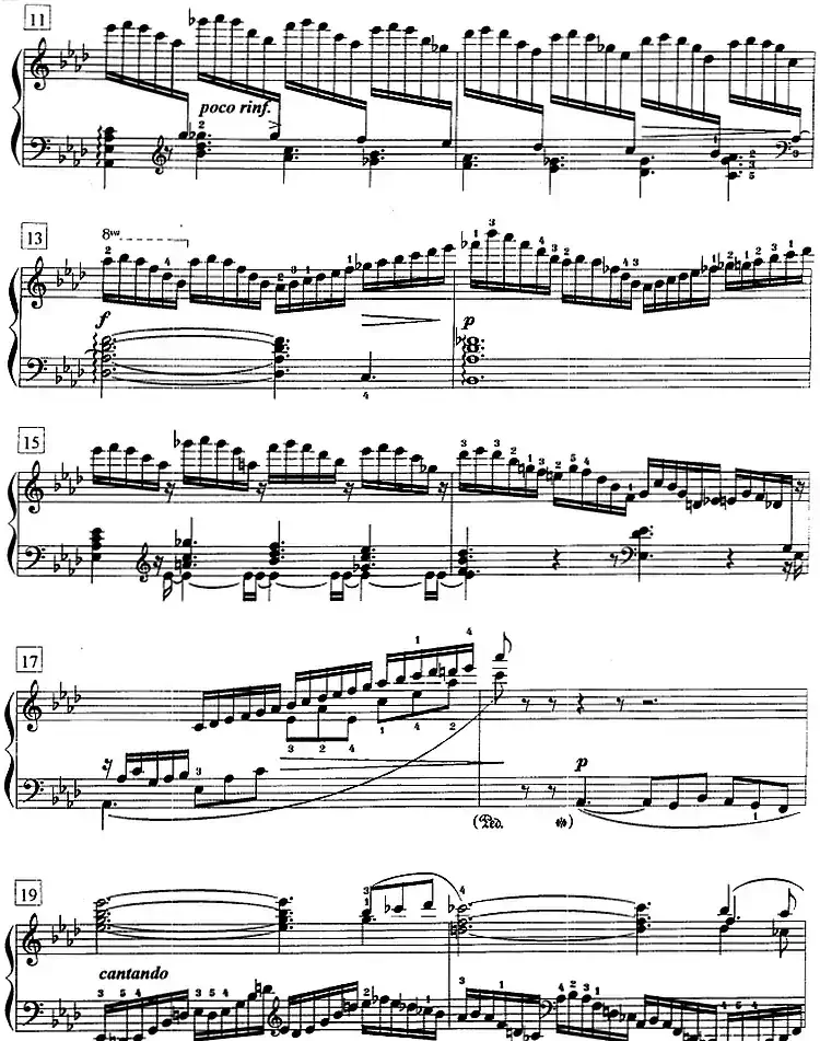 钢琴教程第七级 练习曲（OP.72 No.11）