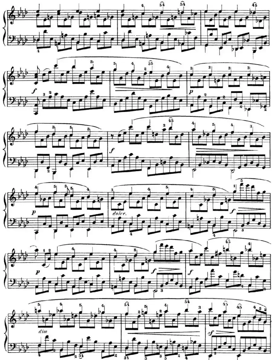 50首车尔尼Op.740钢琴手指灵巧技术练习曲（NO.45）