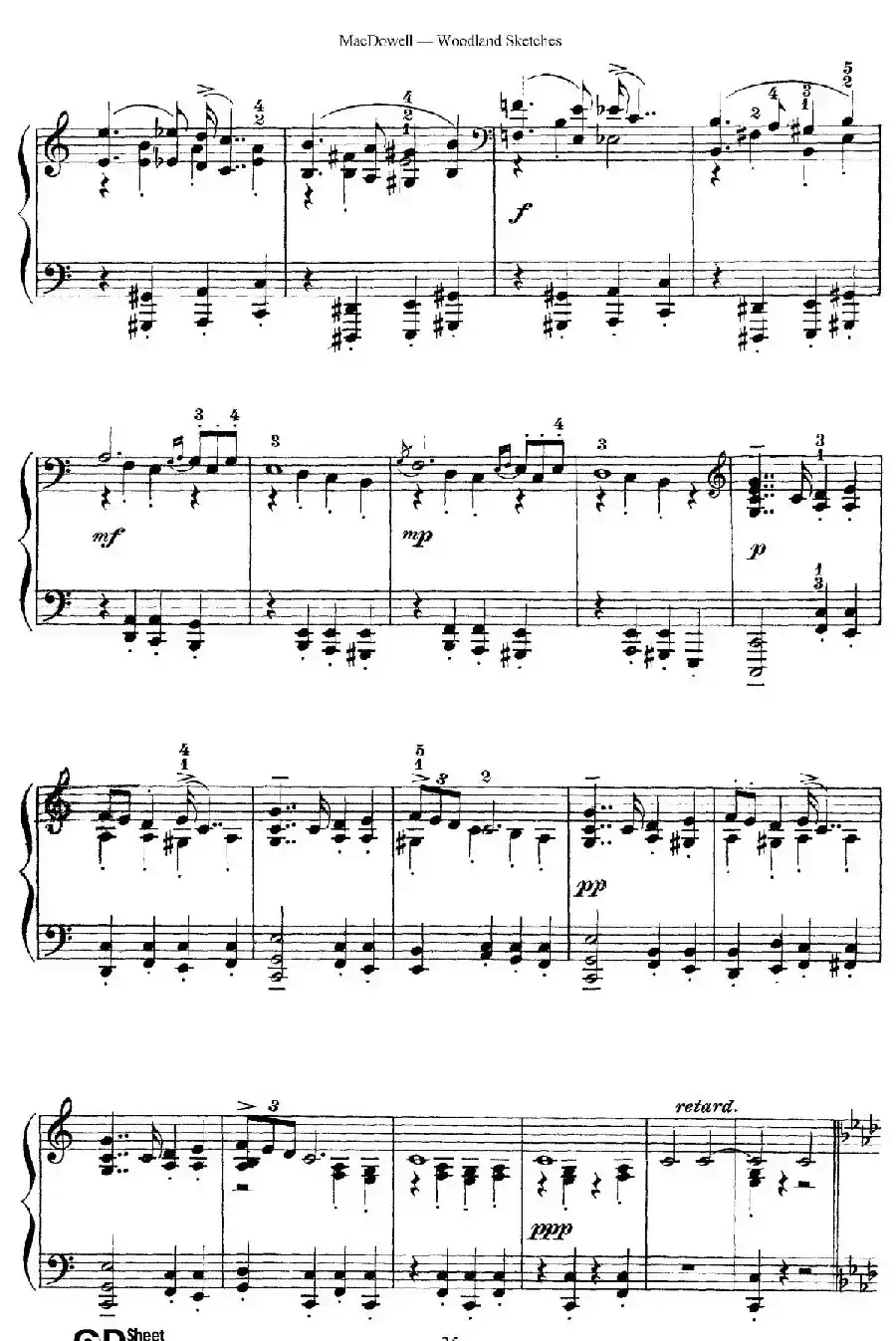 Woodland Sketches Op.51（森林素描·10）