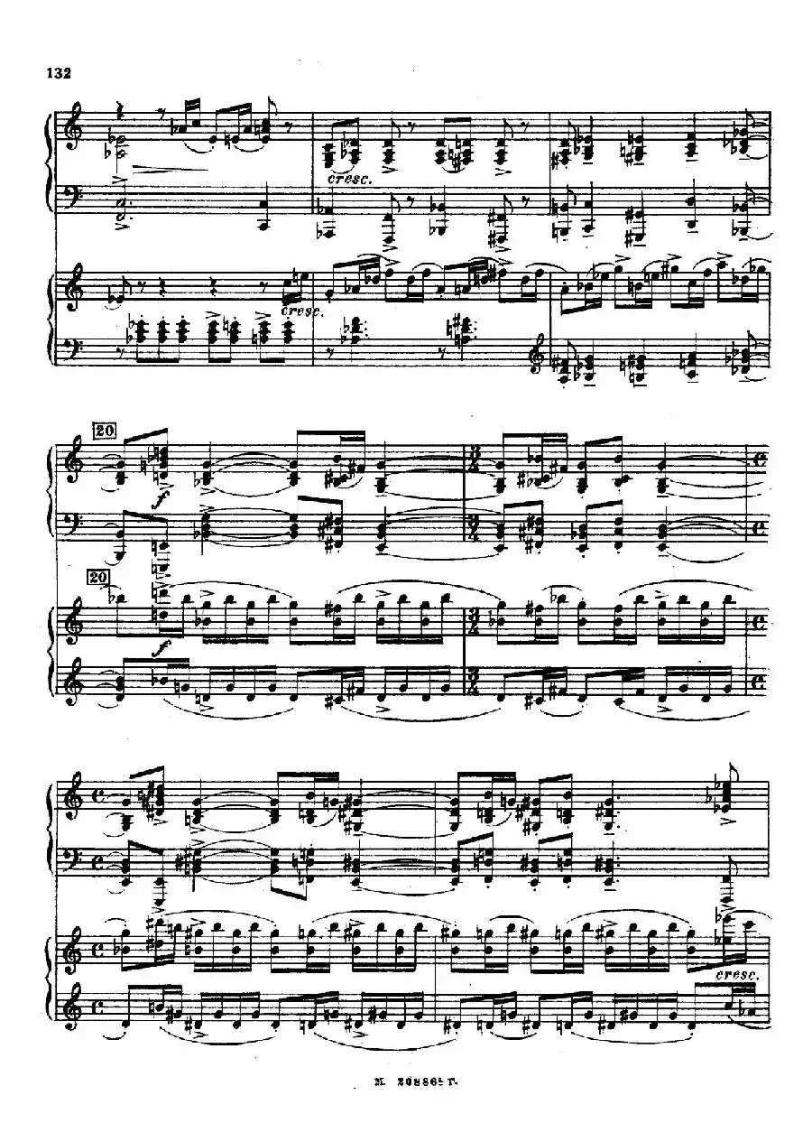 交响舞曲 Symphonic Dance Op.45（双钢琴）