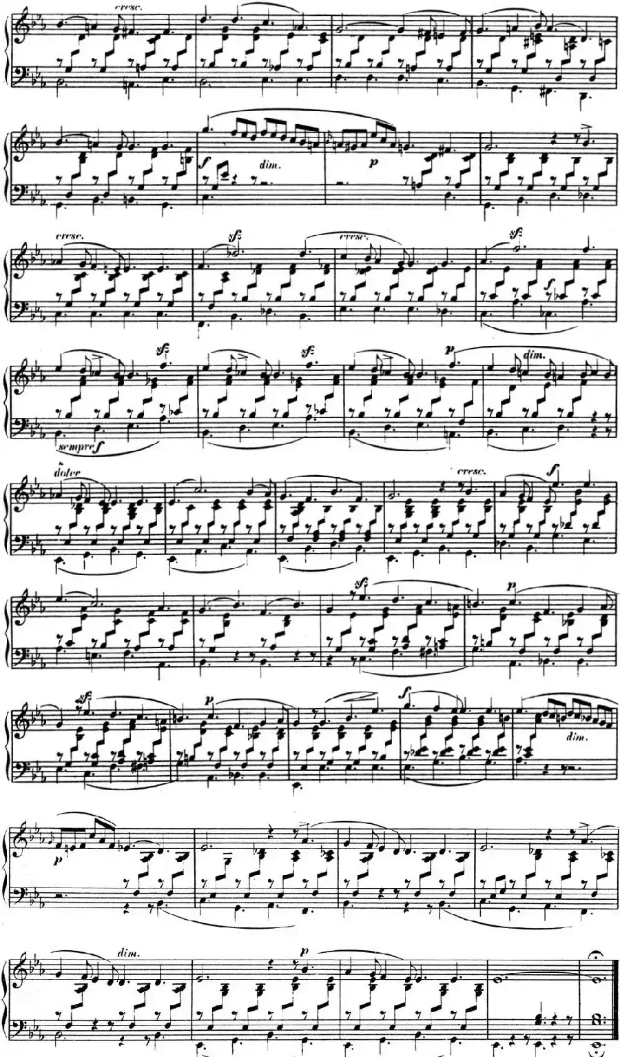 门德尔松无词歌Op.38（NO.1）