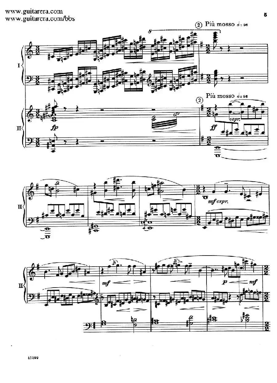 Piano Concerto Op.38（钢琴协奏曲·双钢琴·第一乐章）