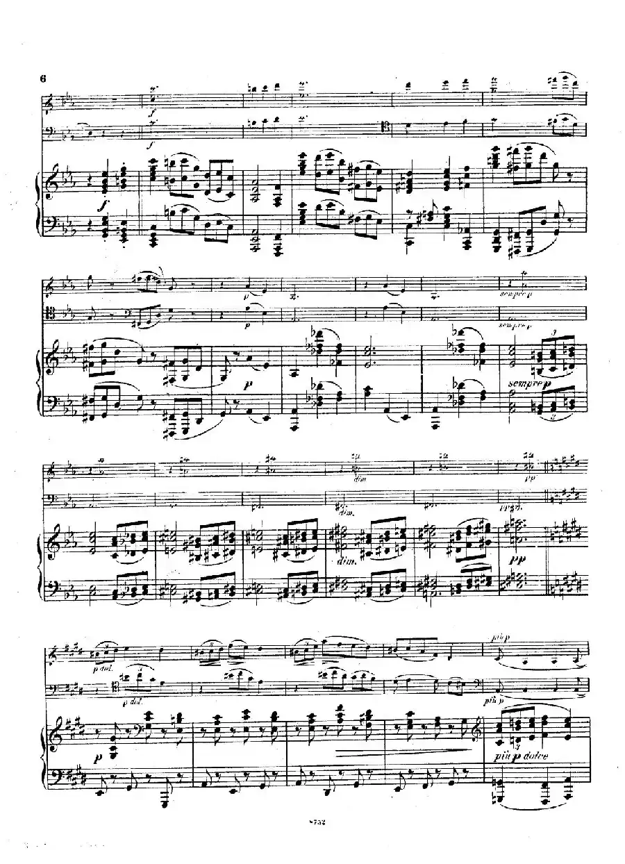 Piano Trio No.3 in c Minor Op.101（c小调第三钢琴三重奏）