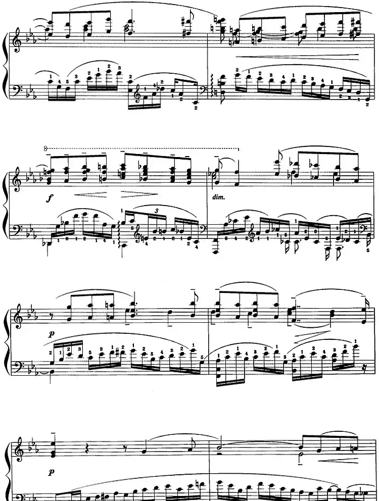 现代钢琴曲：25、bE调前奏曲（Op.23，No.6）