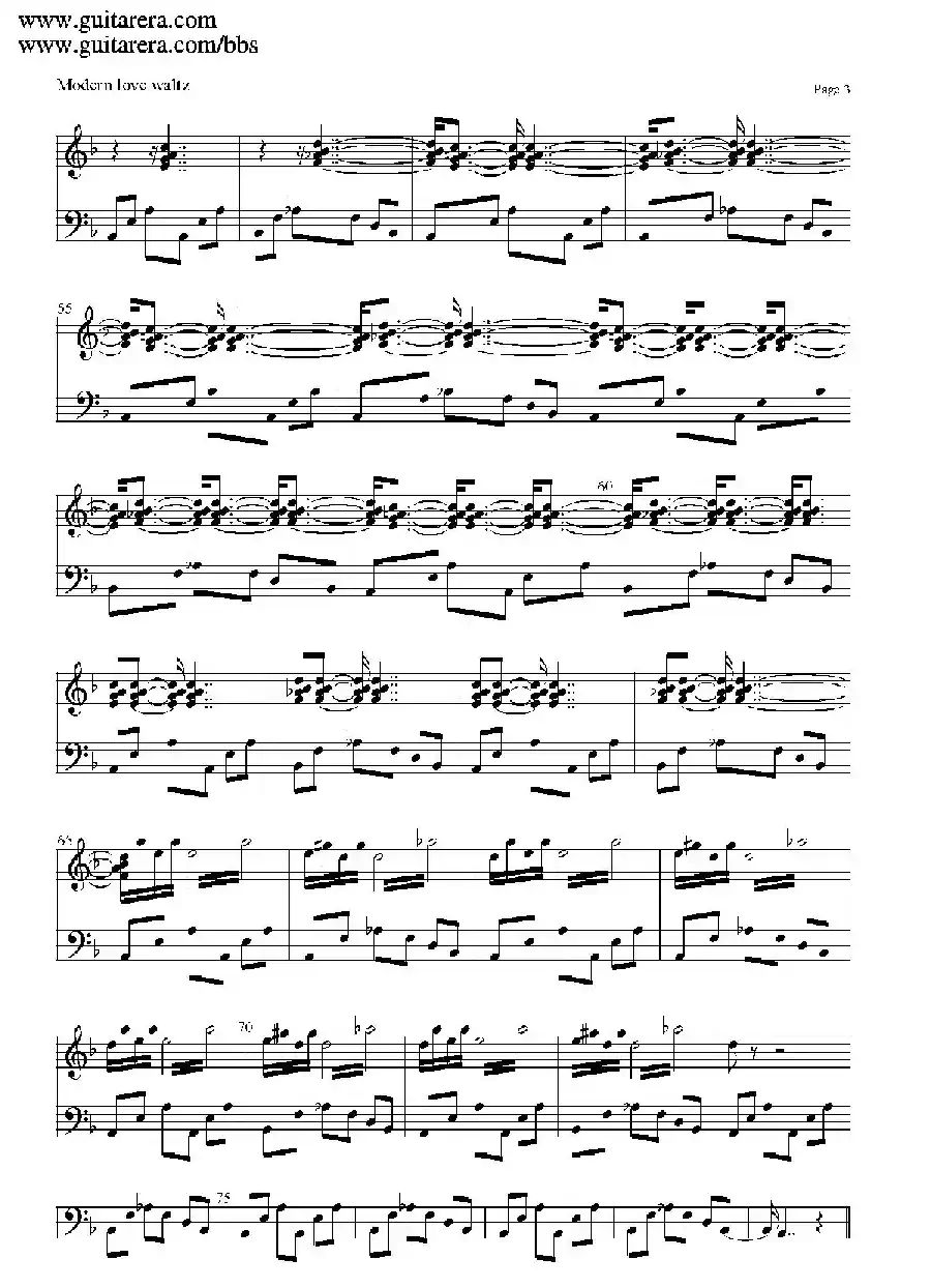 Modern Love Waltz （现代爱情圆舞曲）