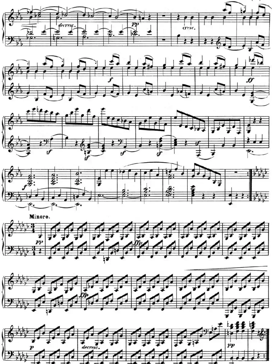 贝多芬钢琴奏鸣曲04 大调奏鸣曲 降E大调 Op.7 E-flat major