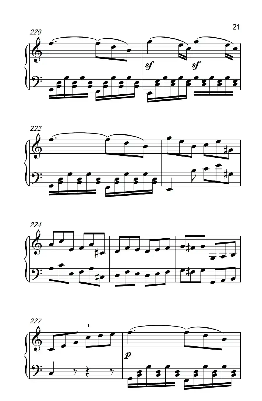 奏鸣曲 Opus 2 Nr.3 第四乐章(贝多芬奏鸣曲集 1)