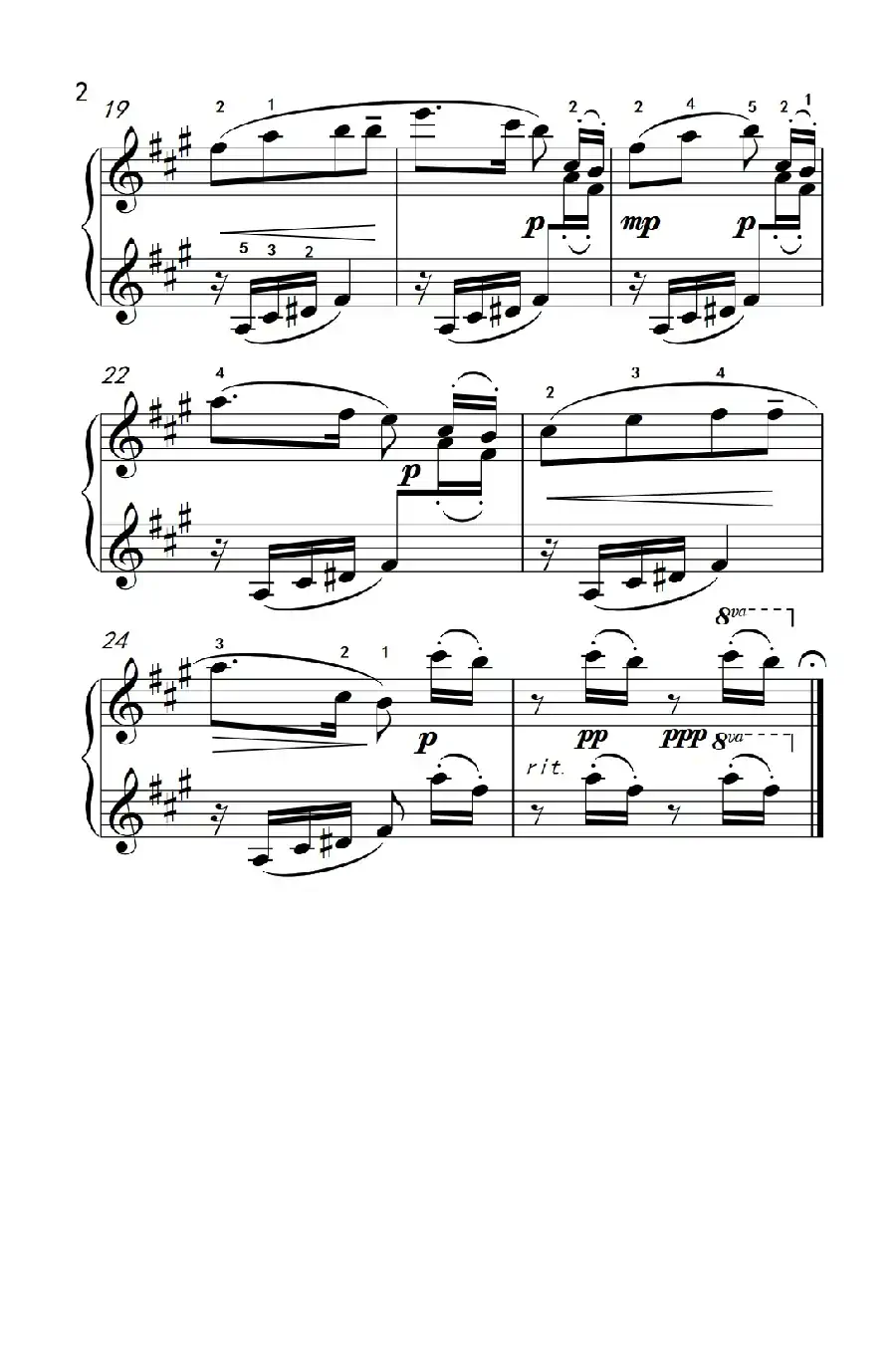 星星歌谣(约翰·汤普森 成人钢琴教程 第二册)