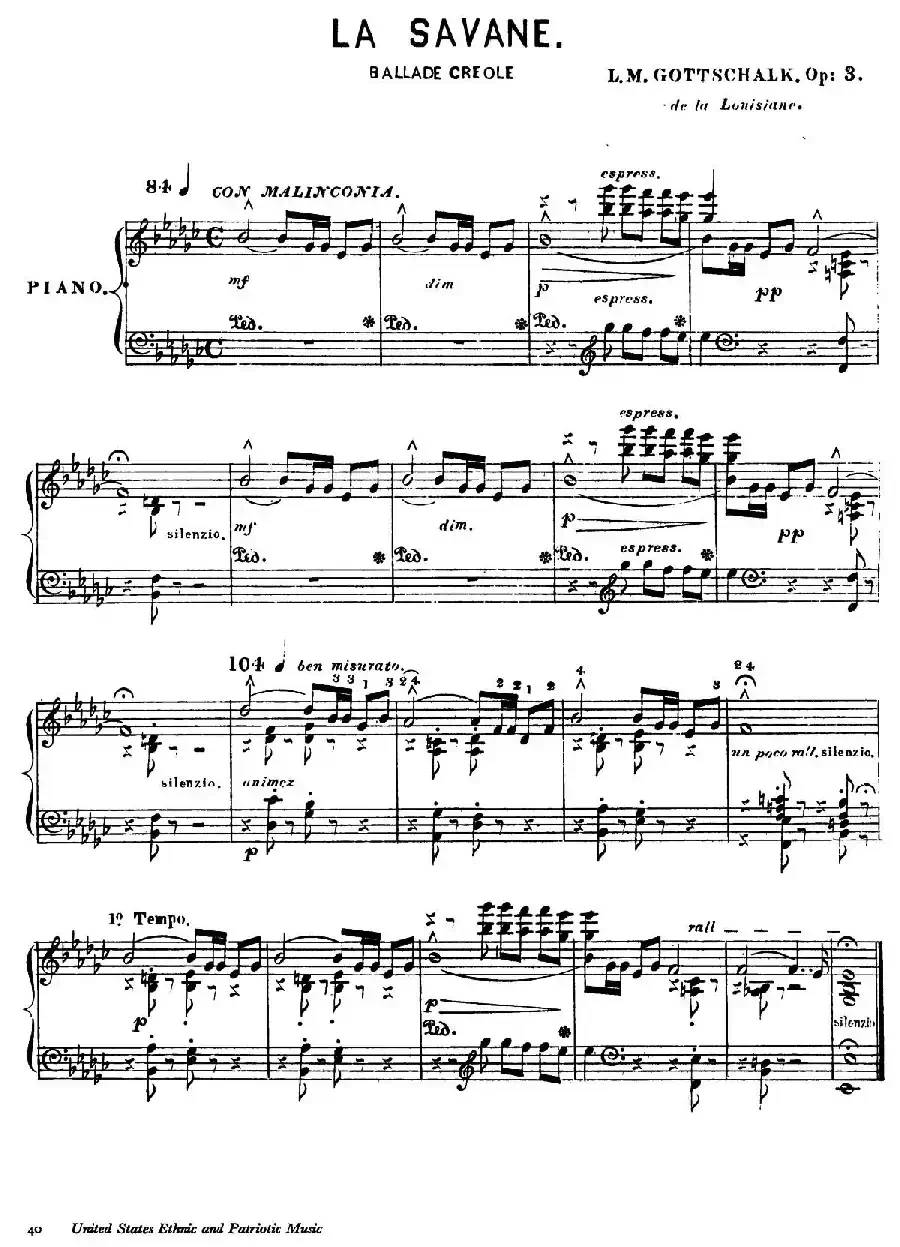 La Savane Op.3（热带草原）