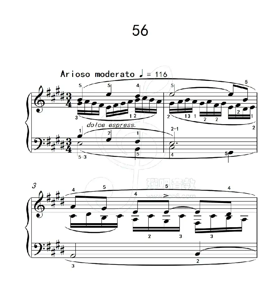 练习曲 56（克拉莫钢琴练习曲60首）