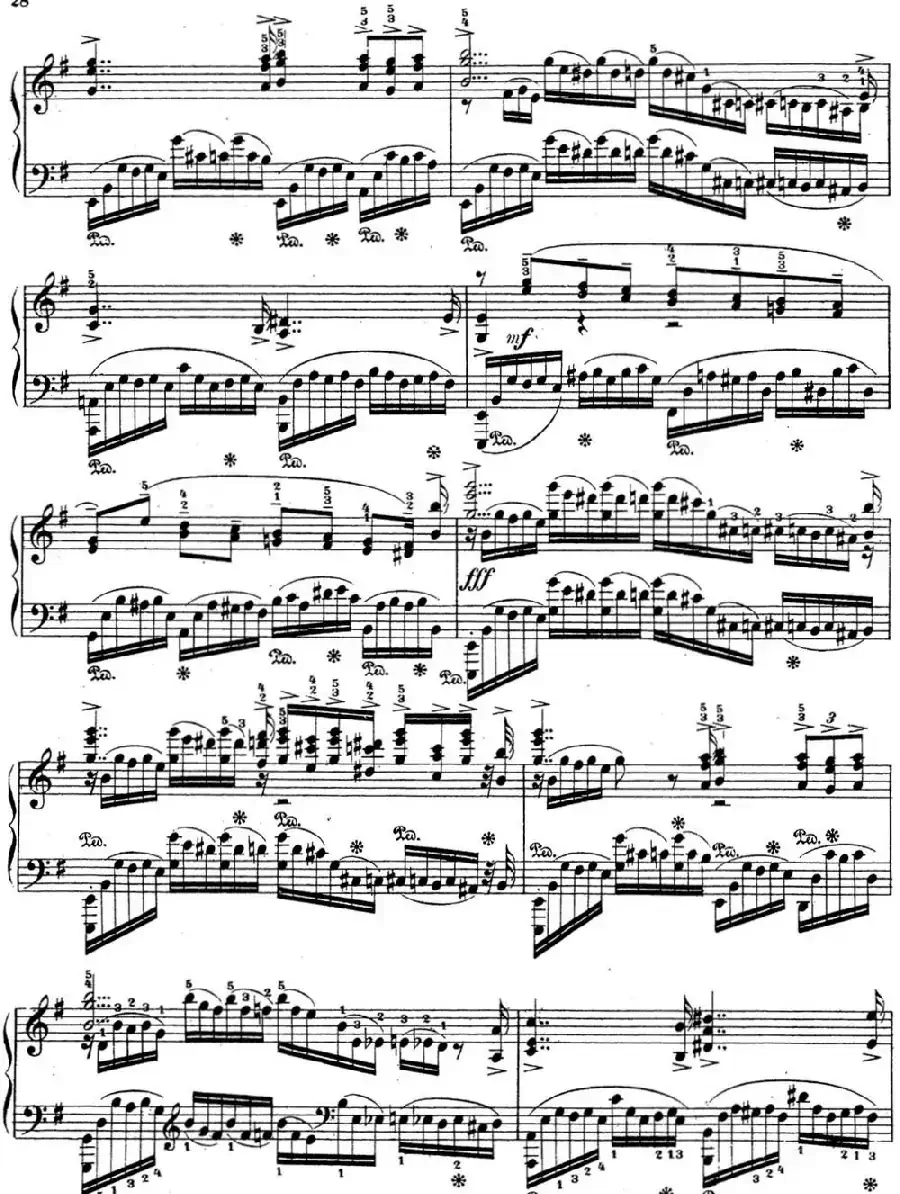 拉赫玛尼诺夫 音乐瞬间 Op.16 No.4 e小调