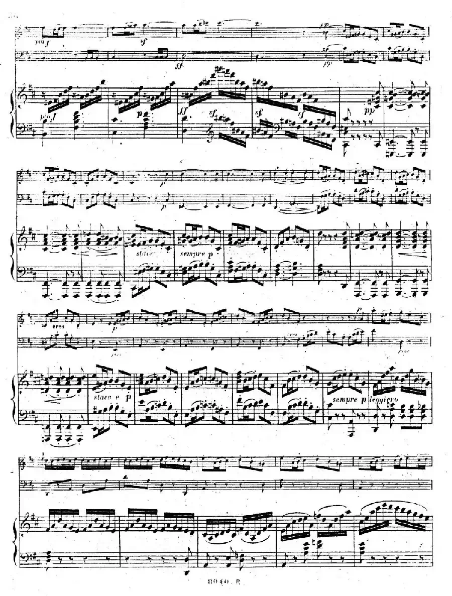 Piano Trio No.1 in d Minor Op.49（d小调第一钢琴三重奏·第三乐章）
