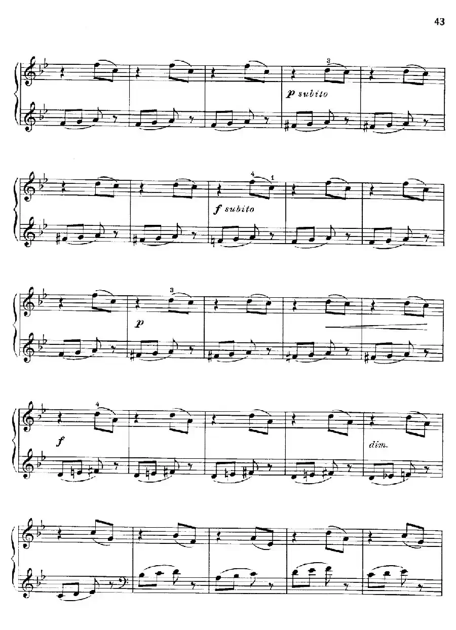 Thirty Pieces For Children Op.27（30首儿童钢琴曲 21—25）