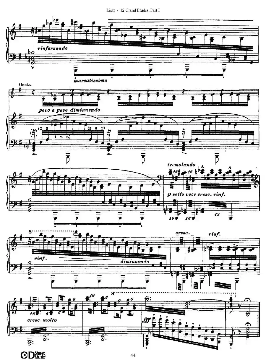 12 Grand Etudes S.137（12首华丽的练习曲·6）