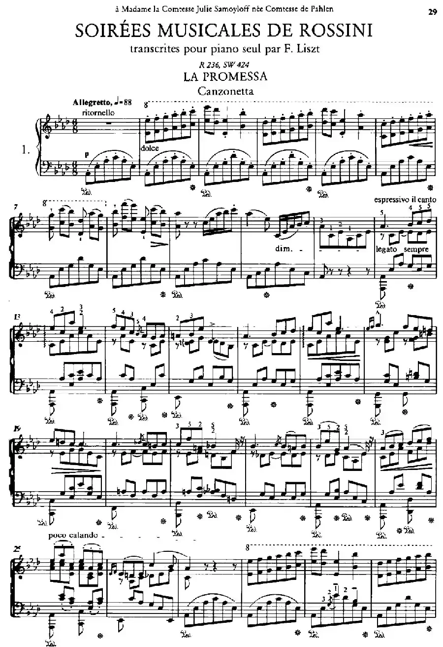 Soirées Musicales S.424（《音乐晚会（全12首）》第1首）