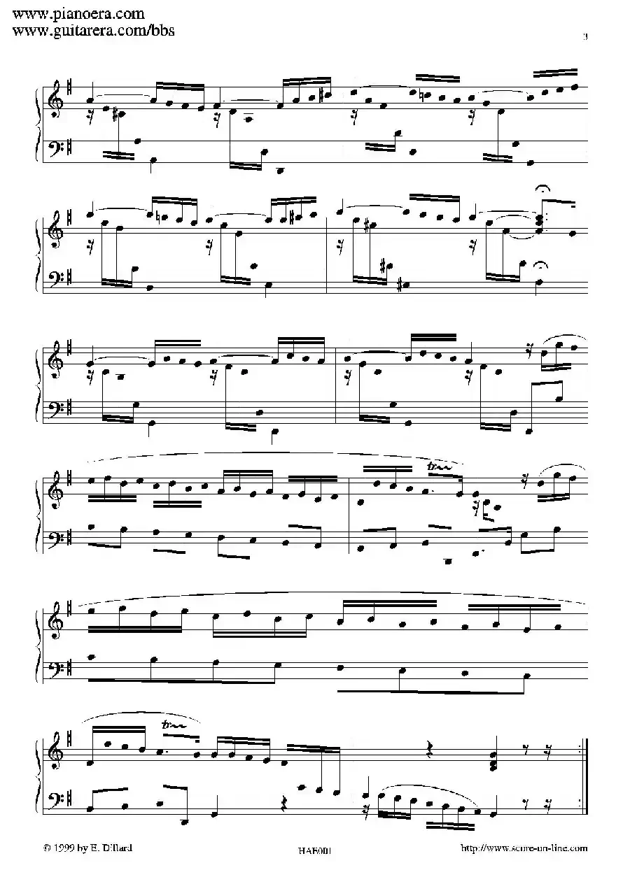 Prelude in G Major（G大调前奏曲）