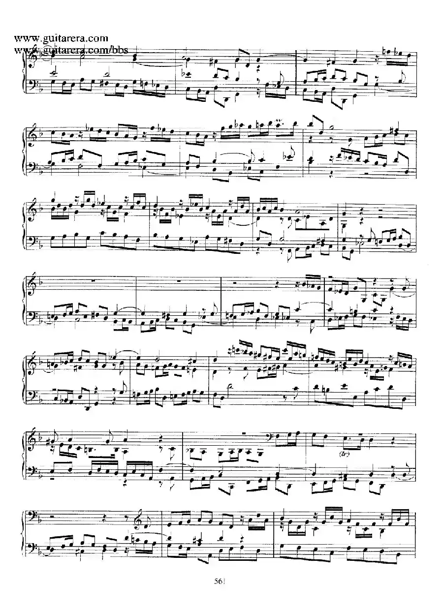 Toccata BWV 913（7首托卡塔·No.4.d小调）