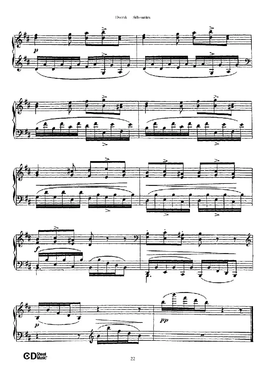 12 Silhouettes Op.8（12首剪影·7）