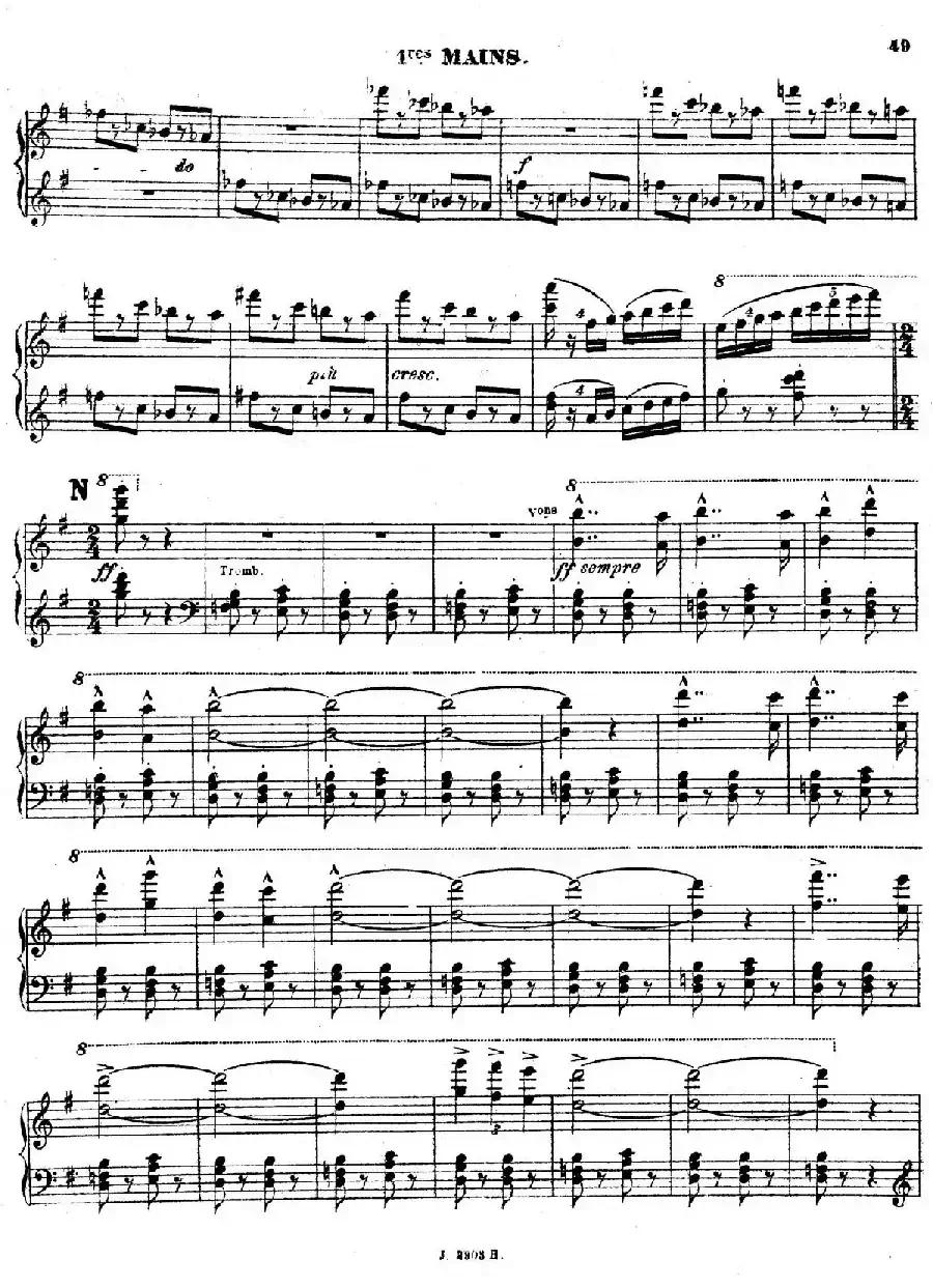 Symphony on a French Mountain Air Op.25（法国山歌交响曲·双钢琴·Ⅲ）