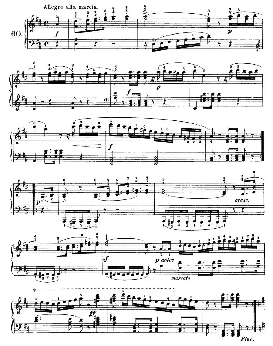 One Hundred and Ten Easy and Progressive Exercises Op.453（车尔尼110首简易练习曲 52——60）