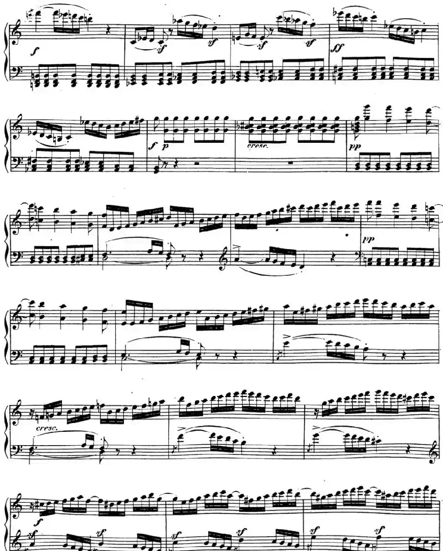 贝多芬钢琴奏鸣曲21 黎明(华尔斯坦) C大调 Op.53 C major