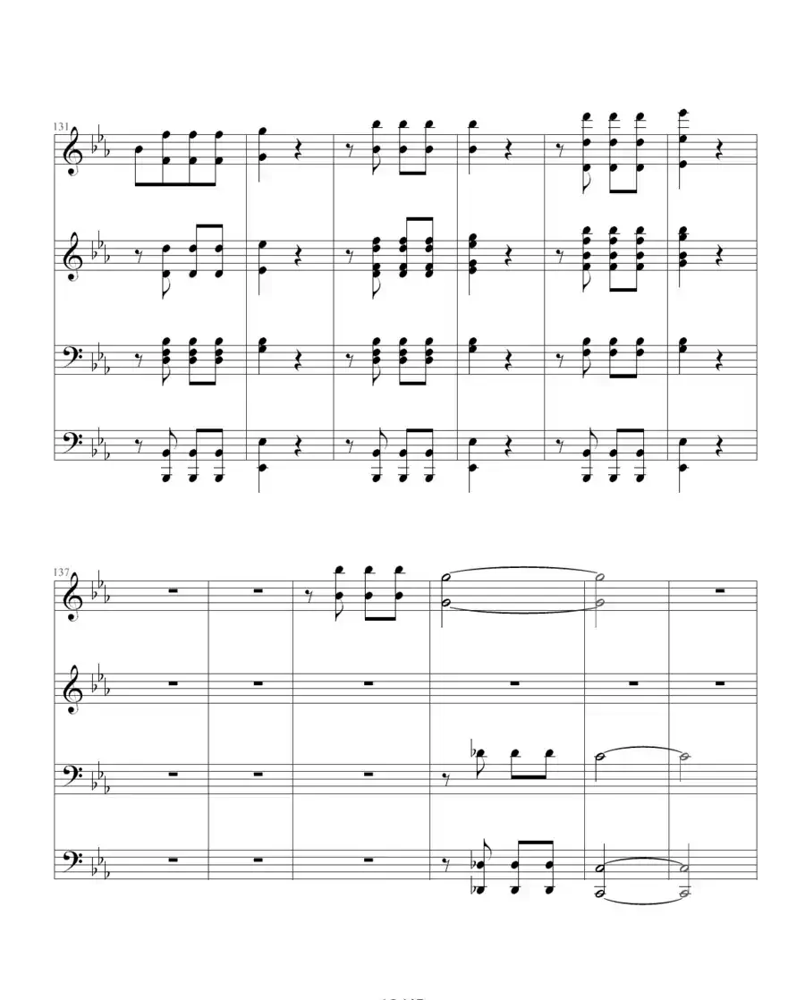 命运交响曲(四手联弹)