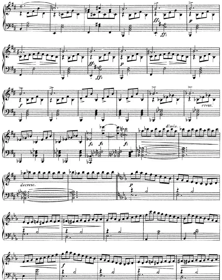 舒伯特降E大调即兴曲D.899,Op.90(NO.2)