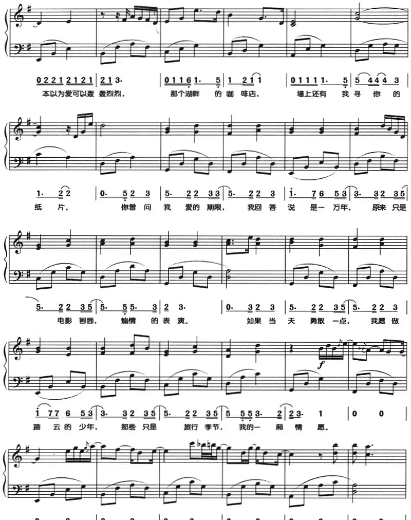 爱的期限（钢琴弹唱）