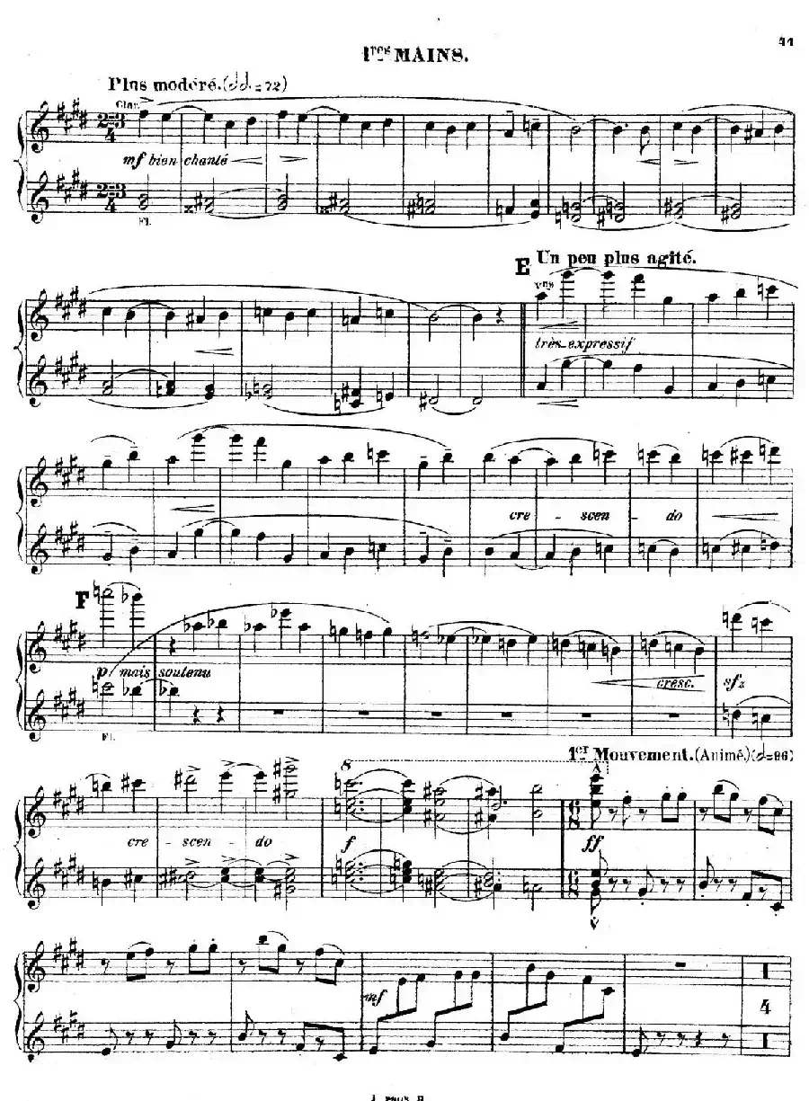 Symphony on a French Mountain Air Op.25（法国山歌交响曲·双钢琴·Ⅲ）