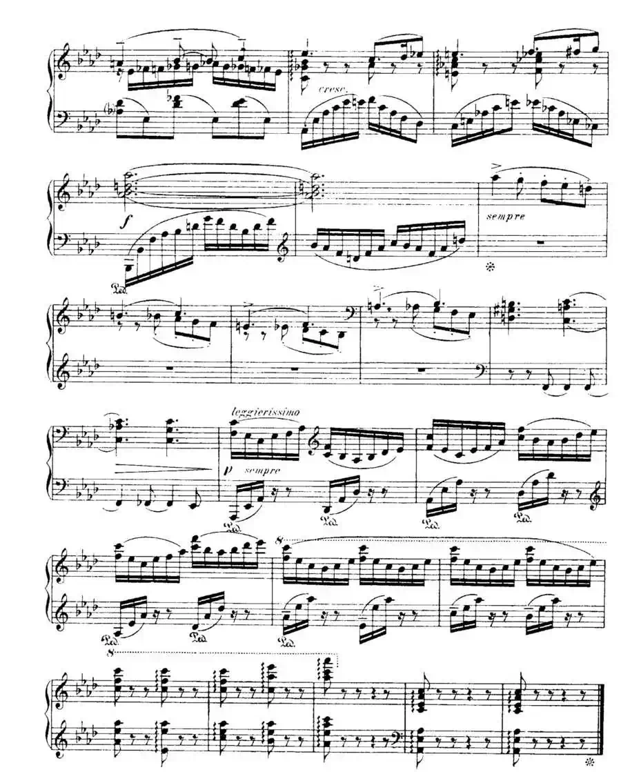 福雷13首船歌：Barcarolle No·4 in A-flat, Op·44