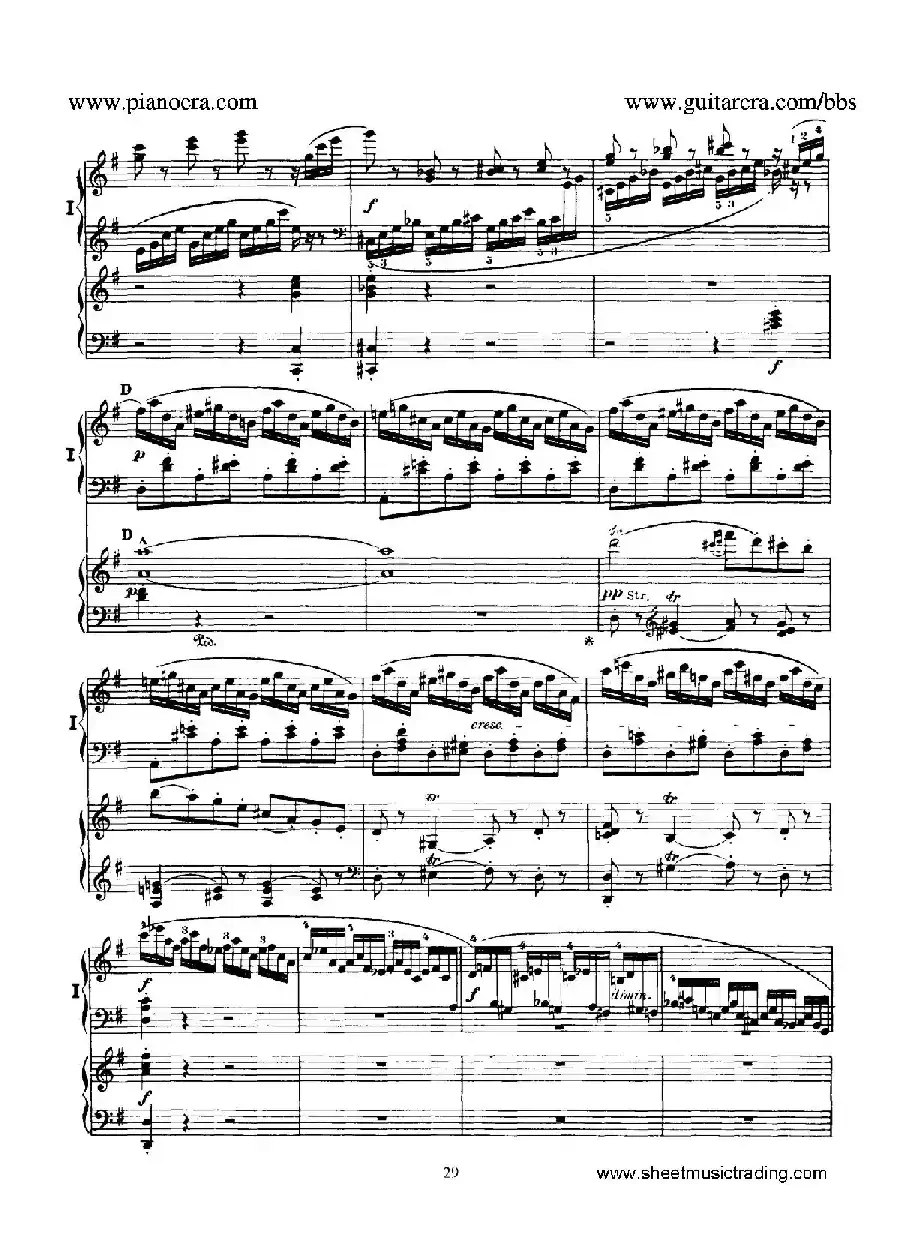 Piano Concerto No.1 in g Minor Op.25（g小调第一钢琴协奏曲·双钢琴）