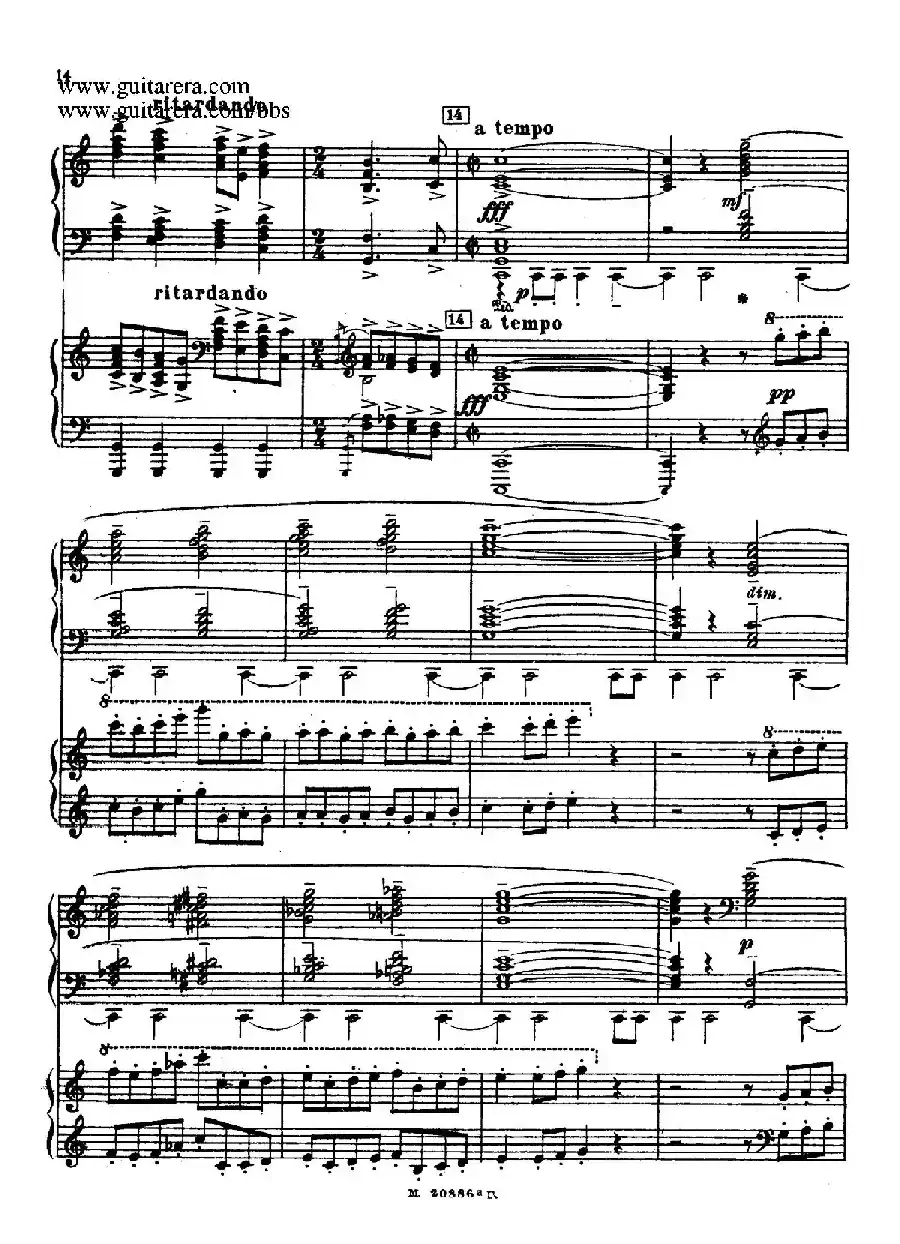 第二双钢琴组曲 Suite for Two Pianos No.2 Op.17（1. 引子 Introduction）