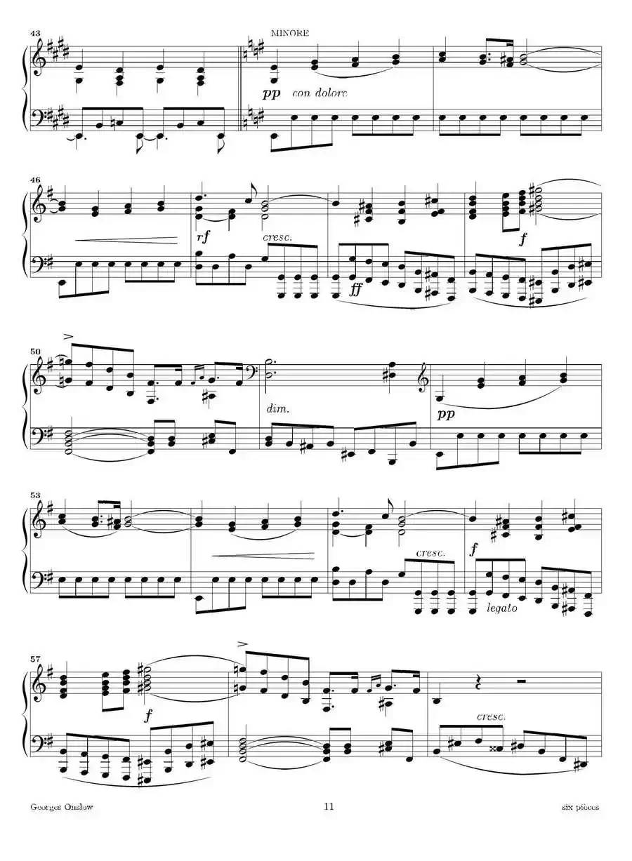 Six Pieces（6首钢琴小品·Ⅵ）