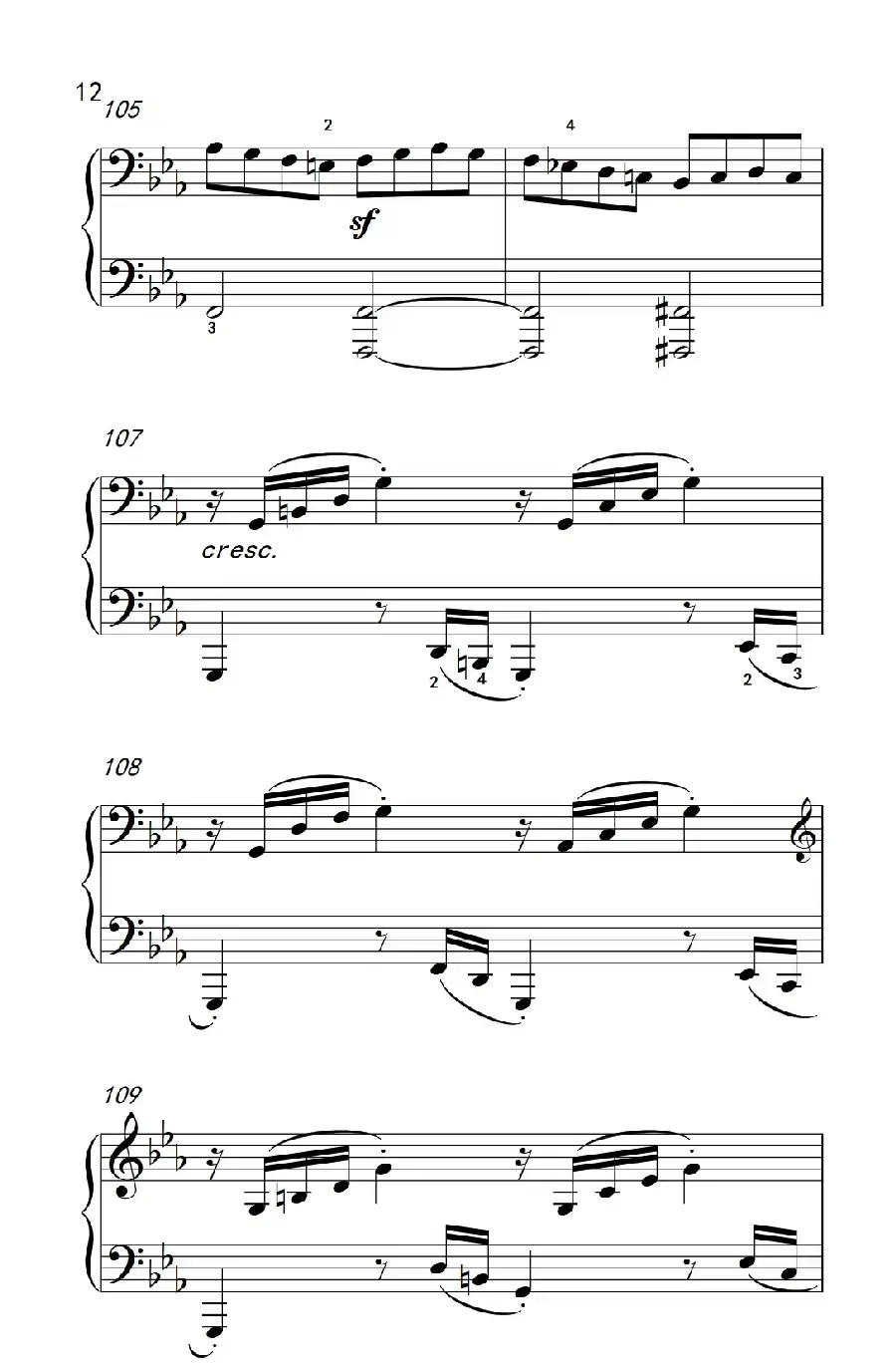 第八钢琴奏鸣曲（悲怆） 快板的回旋曲