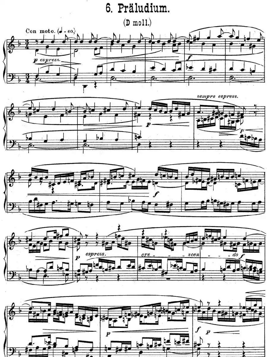 6 Preludes and Fugues Op.99（6首前奏曲与赋格·6）