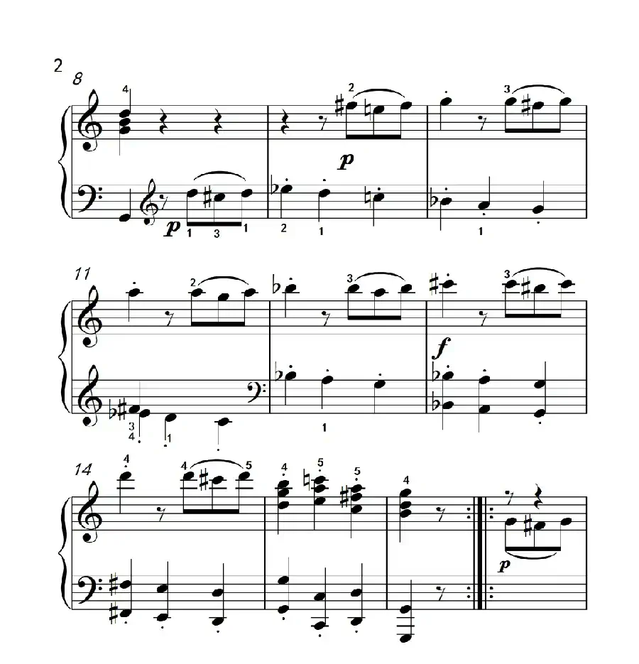 奏鸣曲 Opus 2 Nr.3 第三乐章(贝多芬奏鸣曲集 1)