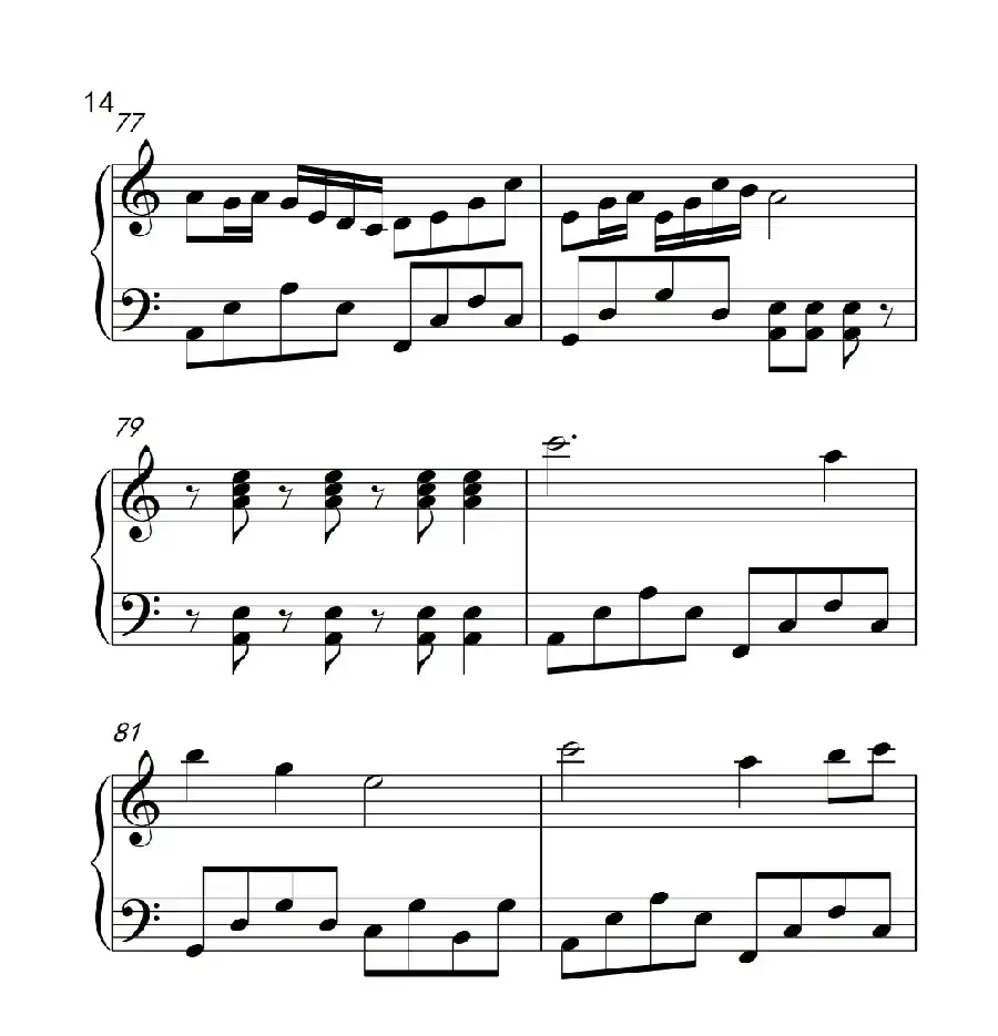 自由飞翔（《弹吧音教》制谱版）