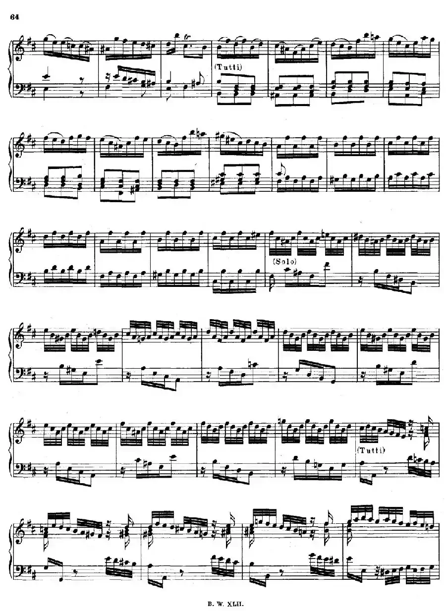 16 Concertos  BWV 972-987（十六首为独奏古钢琴而作的协奏曲）（P1——10）