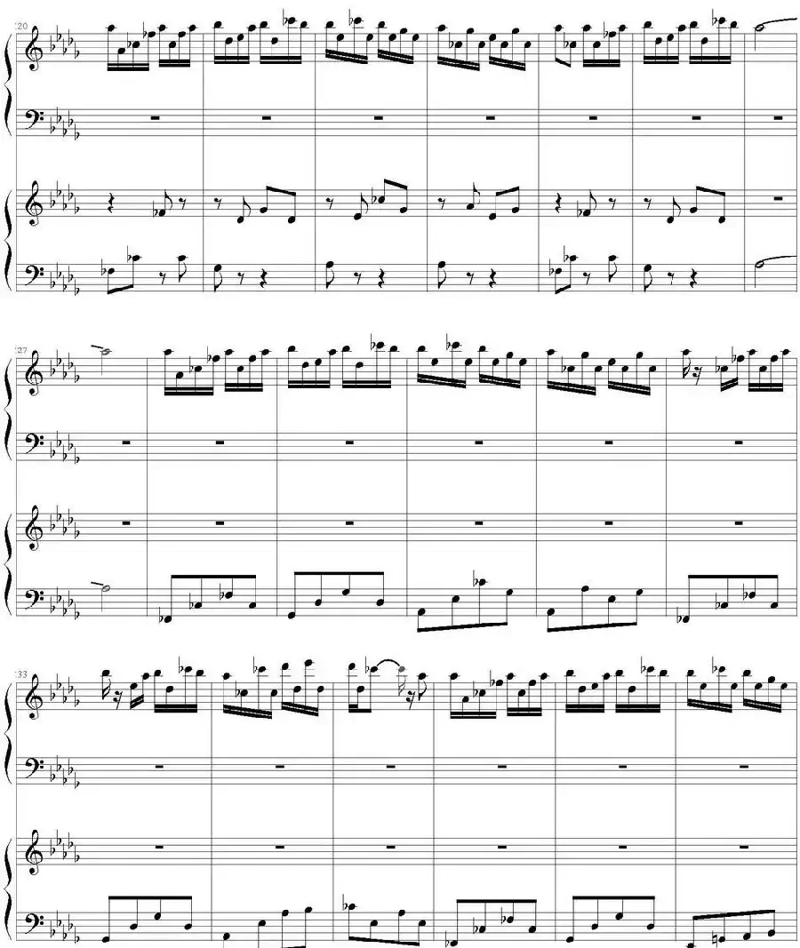 Flower Dance（花舞）（四手联弹）