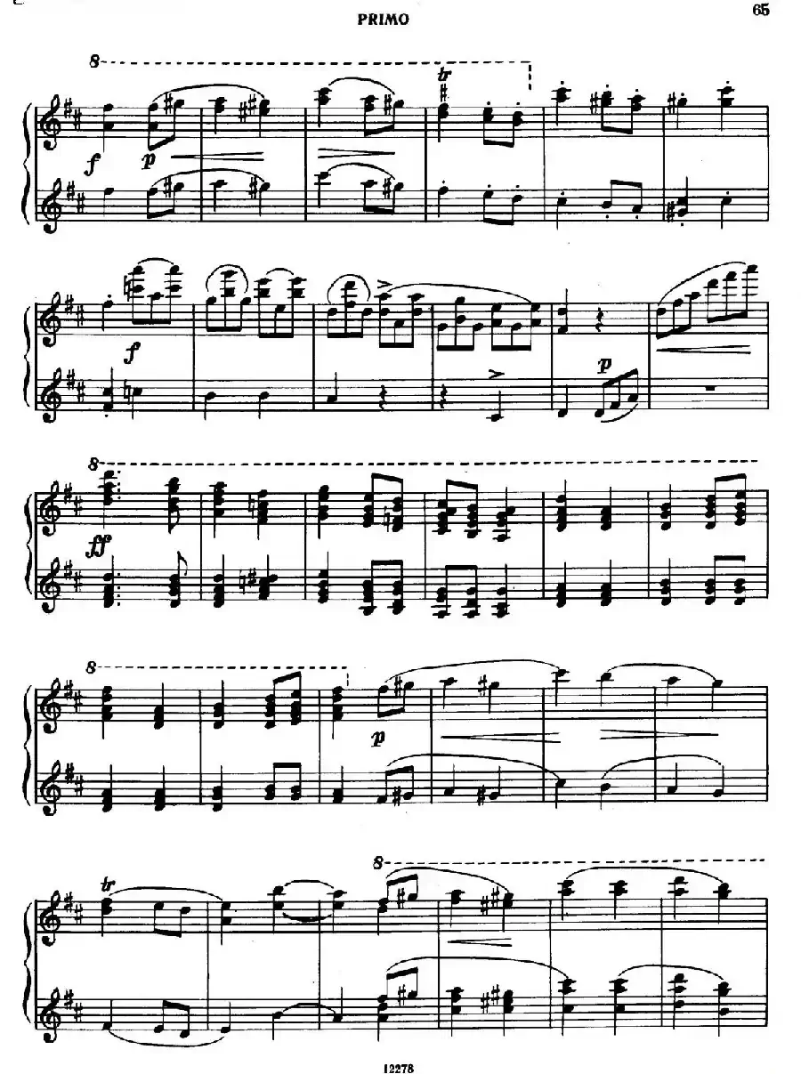 Tarantella in D Major（D大调塔兰泰拉舞曲·四手联弹）