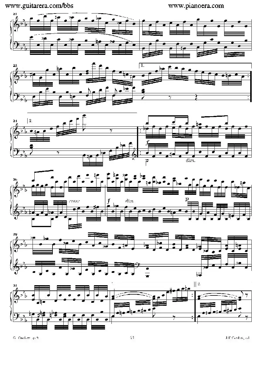 Grande Piano Sonata in c Minor Op.2（c小调华丽钢琴奏鸣曲·第三乐章）