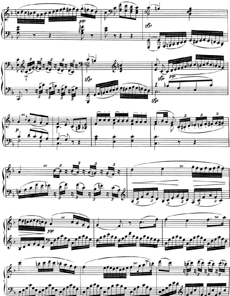 贝多芬钢琴奏鸣曲01 f小调 Op.2 No.1 F minor