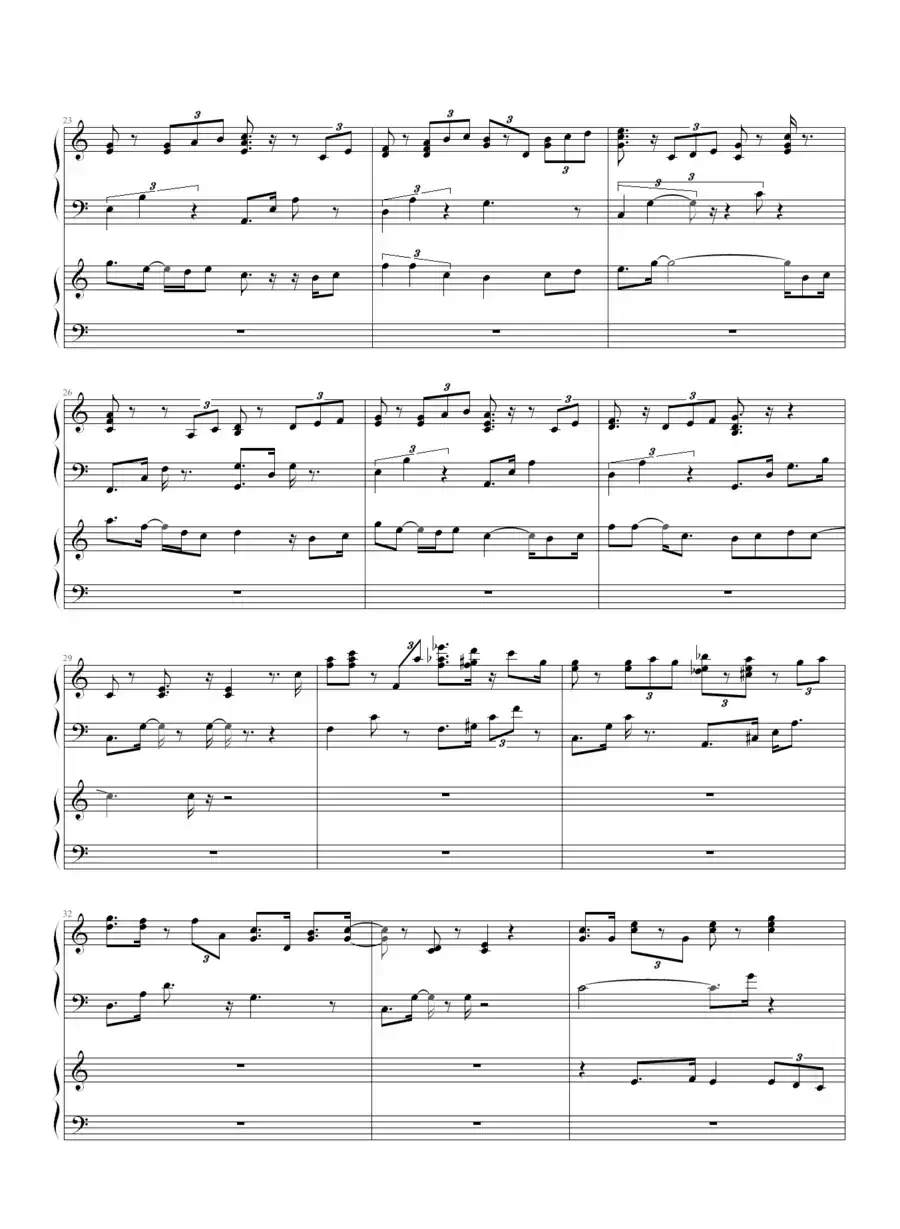 昨天（四手联弹）