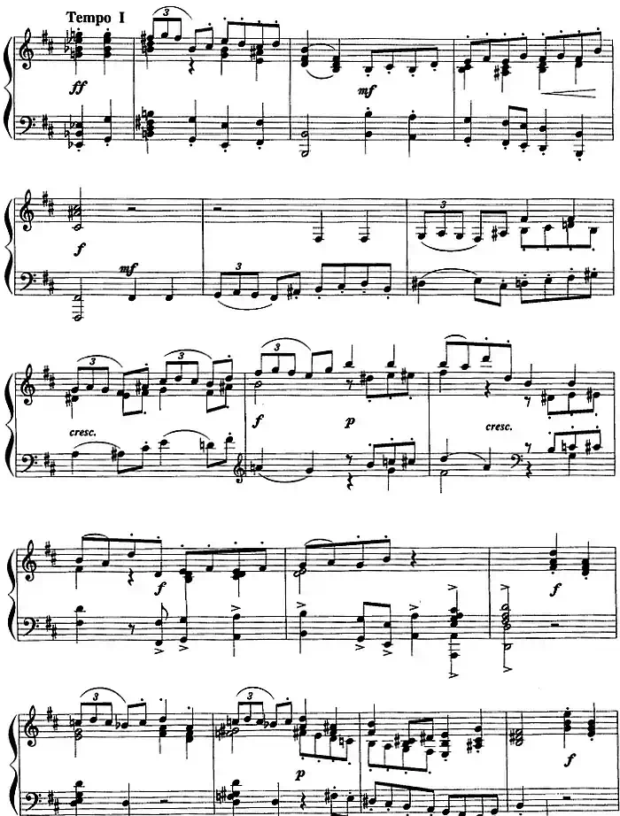 现代钢琴曲：14、加沃特舞曲