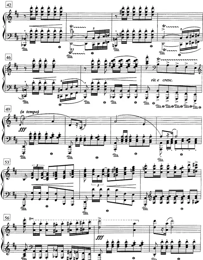 钢琴教程第八级 中外乐曲（A大调波兰舞曲 Op.40 No.1）