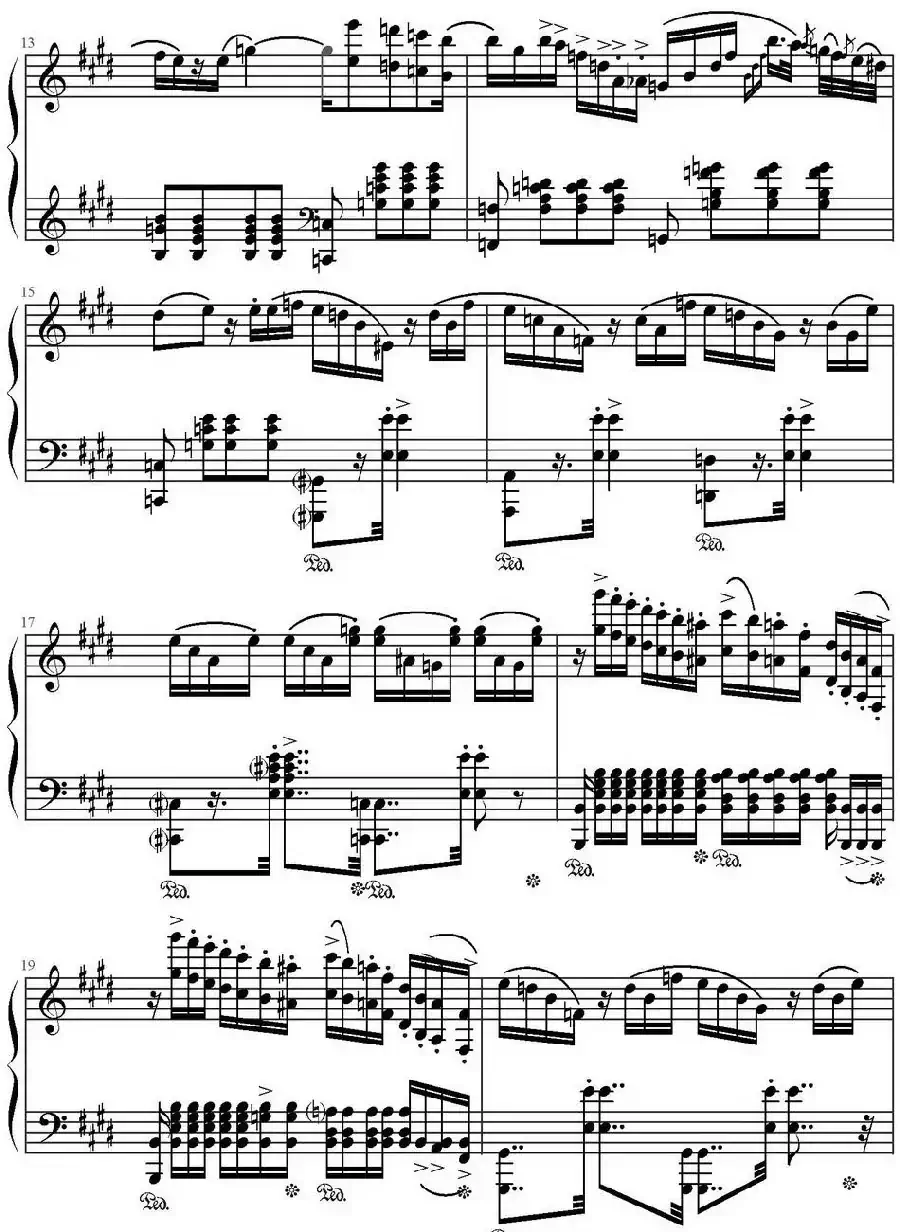 E大调回旋随想曲（门德尔松Op.14）