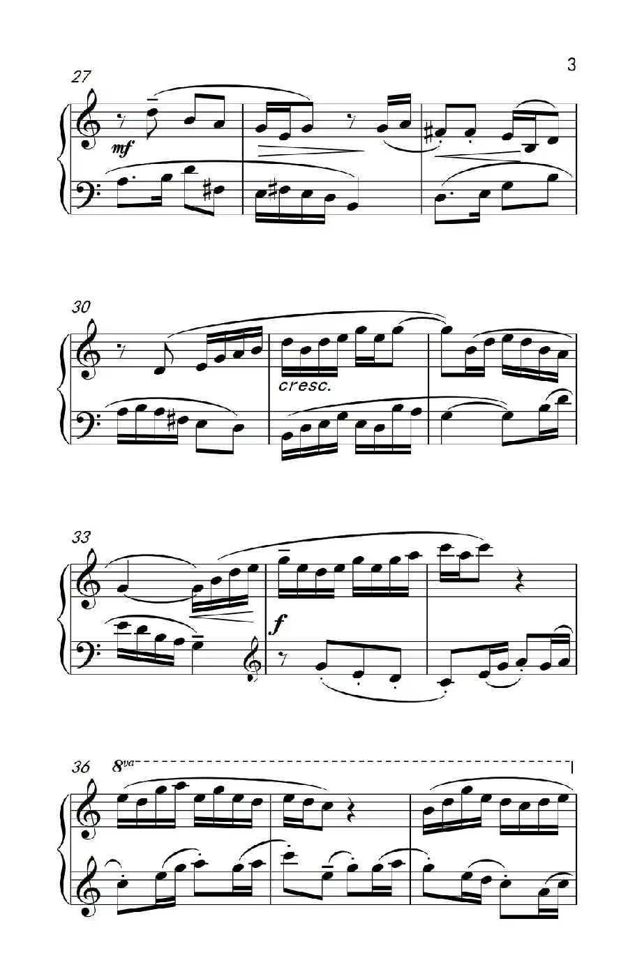 第六级 2.唱灯（中央音乐学院 钢琴（业余）考级教程 4-6级）