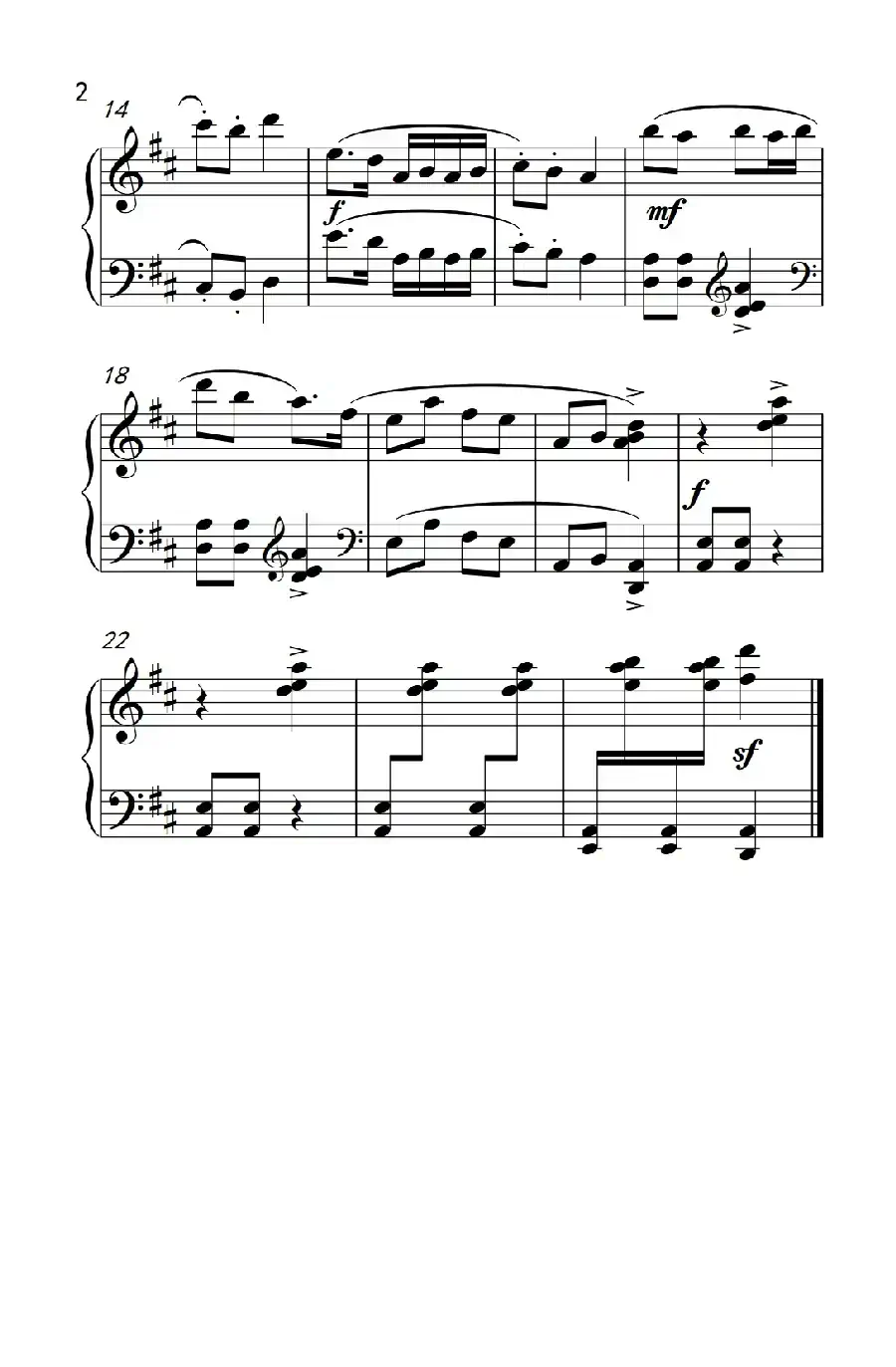 舞龙灯（约翰·汤普森 成人钢琴教程 第三册）